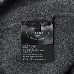 PRADA プラダ Detachable Shrug Camisole Sweater ウールアンサンブルニット 20114 S231 12CW セットアップ ボレロ キャミソール バージンウール カシミヤ グレー 44サイズ 美品 中古 4a004700