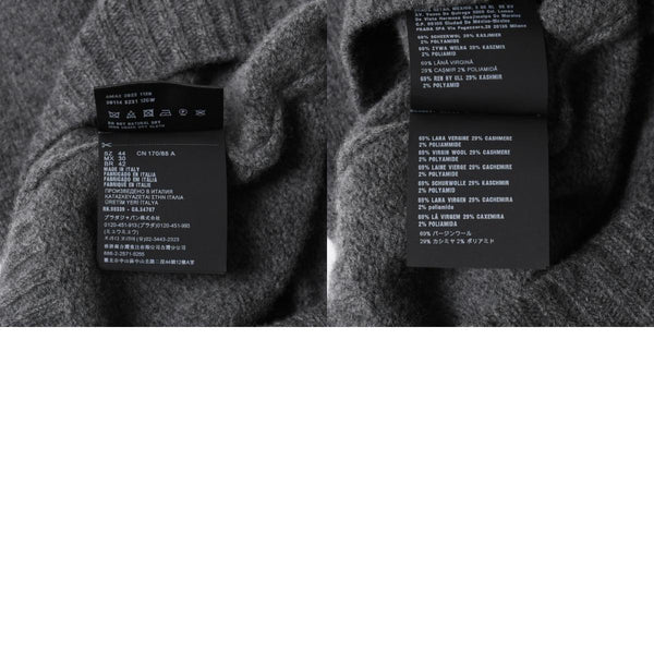 PRADA プラダ Detachable Shrug Camisole Sweater ウールアンサンブルニット 20114 S231 12CW セットアップ ボレロ キャミソール バージンウール カシミヤ グレー 44サイズ 美品 中古 4a004700