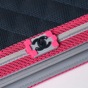 極美品 CHANEL シャネル BOY CHANEL ボーイシャネル チェーンショルダーウォレット A80287 22番台 ココマーク マルチカラー 中古 4a004804
