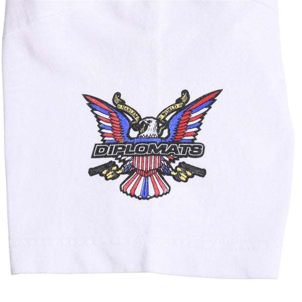 The Diplomats ザ ディプロマッツ DIPSET ディプセット 半袖Tシャツ サイズM ホワイト レッド 美品 中古 4a004793