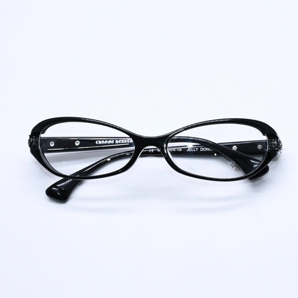CHROME HEARTS JELLY DONUT Jelly Donut Date Glasses Eyewear 52□16-128 CH Cross Black Good Condition Used 4a004819