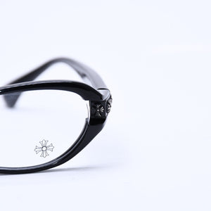 CHROME HEARTS JELLY DONUT Jelly Donut Date Glasses Eyewear 52□16-128 CH Cross Black Good Condition Used 4a004819