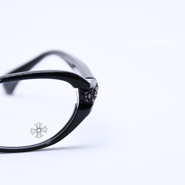 CHROME HEARTS JELLY DONUT Jelly Donut Date Glasses Eyewear 52□16-128 CH Cross Black Good Condition Used 4a004819