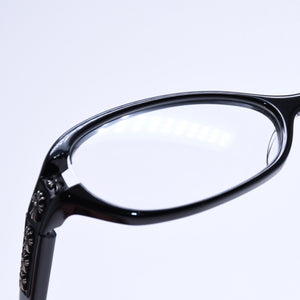 CHROME HEARTS JELLY DONUT Jelly Donut Date Glasses Eyewear 52□16-128 CH Cross Black Good Condition Used 4a004819