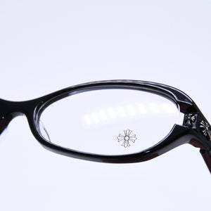 CHROME HEARTS JELLY DONUT Jelly Donut Date Glasses Eyewear 52□16-128 CH Cross Black Good Condition Used 4a004819