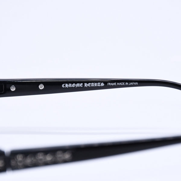CHROME HEARTS JELLY DONUT Jelly Donut Date Glasses Eyewear 52□16-128 CH Cross Black Good Condition Used 4a004819