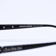 画像をギャラリービューアに読み込む, CHROME HEARTS クロムハーツ JELLY DONUT ジェリードーナツ 伊達メガネ アイウェア 52□16-128 CHクロス ブラック 美品 中古 4a004819