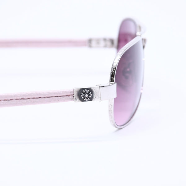 極美品 CHROME HEARTS クロムハーツ LITTLE RED RIOT リトルレッド ライオット サングラス アイウェア CHプラス シルバー925 中古 4a004818