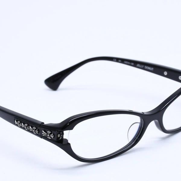 CHROME HEARTS JELLY DONUT Jelly Donut Date Glasses Eyewear 52□16-128 CH Cross Black Good Condition Used 4a004819