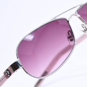 極美品 CHROME HEARTS クロムハーツ LITTLE RED RIOT リトルレッド ライオット サングラス アイウェア CHプラス シルバー925 中古 4a004818
