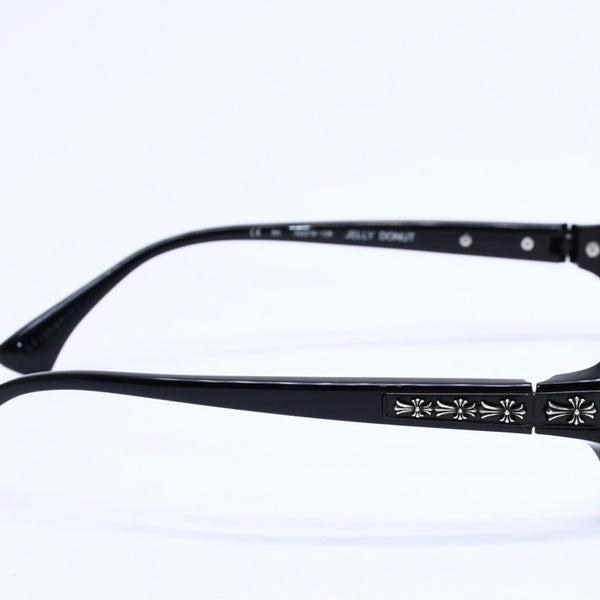 CHROME HEARTS JELLY DONUT Jelly Donut Date Glasses Eyewear 52□16-128 CH Cross Black Good Condition Used 4a004819