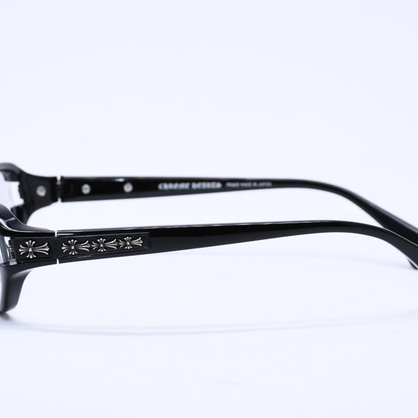 CHROME HEARTS JELLY DONUT Jelly Donut Date Glasses Eyewear 52□16-128 CH Cross Black Good Condition Used 4a004819