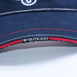 新品同様品 outkast アウトキャスト サンバイザー Owings ネイビー レッド ホワイト コットン 中古 4a004824