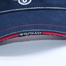 画像をギャラリービューアに読み込む, 新品同様品 outkast アウトキャスト サンバイザー Owings ネイビー レッド ホワイト コットン 中古 4a004824