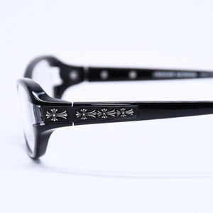CHROME HEARTS JELLY DONUT Jelly Donut Date Glasses Eyewear 52□16-128 CH Cross Black Good Condition Used 4a004819
