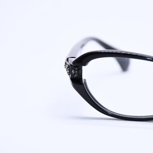 CHROME HEARTS JELLY DONUT Jelly Donut Date Glasses Eyewear 52□16-128 CH Cross Black Good Condition Used 4a004819