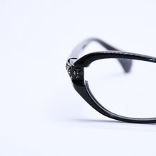 画像をギャラリービューアに読み込む, CHROME HEARTS クロムハーツ JELLY DONUT ジェリードーナツ 伊達メガネ アイウェア 52□16-128 CHクロス ブラック 美品 中古 4a004819