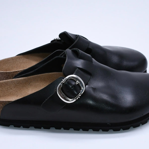 極美品 CHROME HEARTS クロムハーツ × BIRKENSTOCK ビルケンシュトック BOSTON ボストン サンダル サイズ39 ガンスリンガー 中古 4b004041