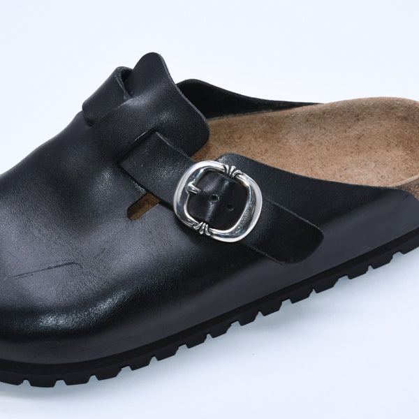 極美品 CHROME HEARTS クロムハーツ × BIRKENSTOCK ビルケンシュトック BOSTON ボストン サンダル サイズ39 ガンスリンガー 中古 4b004041