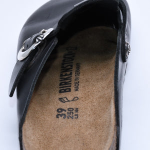 極美品 CHROME HEARTS クロムハーツ × BIRKENSTOCK ビルケンシュトック BOSTON ボストン サンダル サイズ39 ガンスリンガー 中古 4b004041