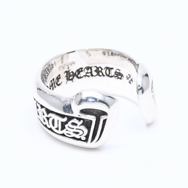 Very good condition CHROME HEARTS SM SCROLL LABEL Scroll label ring Small Weight approx. 7.86g Size 8 Silver 925 Used 4a004826