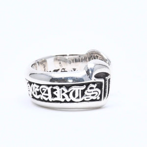 Very good condition CHROME HEARTS SM SCROLL LABEL Scroll label ring Small Weight approx. 7.86g Size 8 Silver 925 Used 4a004826