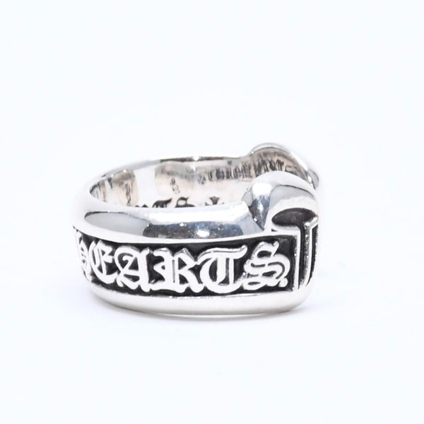Very good condition CHROME HEARTS SM SCROLL LABEL Scroll label ring Small Weight approx. 7.86g Size 8 Silver 925 Used 4a004826