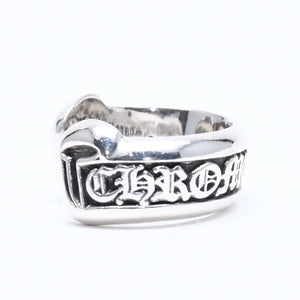 Very good condition CHROME HEARTS SM SCROLL LABEL Scroll label ring Small Weight approx. 7.86g Size 8 Silver 925 Used 4a004826