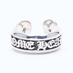 Very good condition CHROME HEARTS SM SCROLL LABEL Scroll label ring Small Weight approx. 7.86g Size 8 Silver 925 Used 4a004826