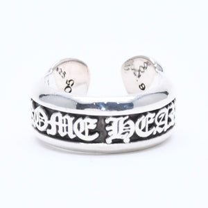Very good condition CHROME HEARTS SM SCROLL LABEL Scroll label ring Small Weight approx. 7.86g Size 8 Silver 925 Used 4a004826