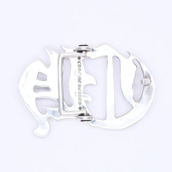 極美品 CHROME HEARTS クロムハーツ CH BCKL 1.5inch CHカットアウト バックル 1.5インチ 重量約198.84g シルバー925 中古 4a004821