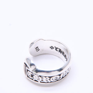 Very good condition CHROME HEARTS SM SCROLL LABEL Scroll label ring Small Weight approx. 7.86g Size 8 Silver 925 Used 4a004826