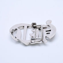 Load image into Gallery viewer, 極美品 CHROME HEARTS クロムハーツ CH BCKL 1.5inch CHカットアウト バックル 1.5インチ 重量約198.84g シルバー925 中古 4a004821
