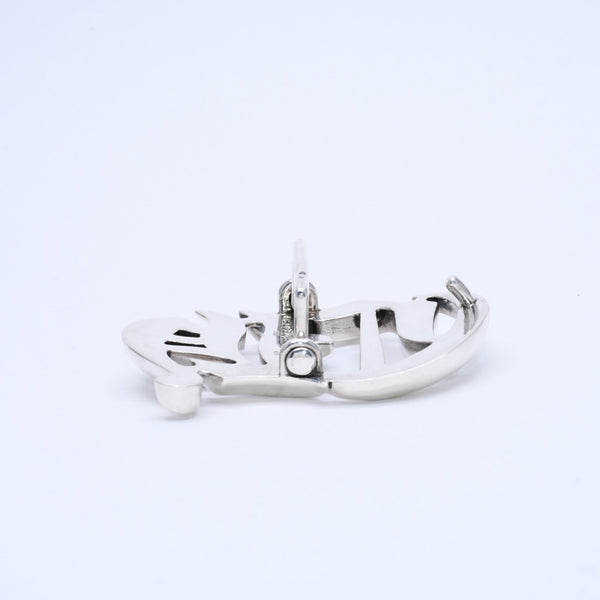 極美品 CHROME HEARTS クロムハーツ CH BCKL 1.5inch CHカットアウト バックル 1.5インチ 重量約198.84g シルバー925 中古 4a004821