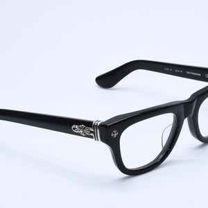 CHROME HEARTS クロムハーツ TRITITSAGAIN トライティッツアゲイン 伊達メガネ サイズ53□22-150 CHプラス クロスボール 美品 中古 4a004825