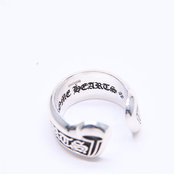 Very good condition CHROME HEARTS SM SCROLL LABEL Scroll label ring Small Weight approx. 7.86g Size 8 Silver 925 Used 4a004826