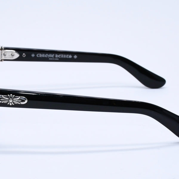 CHROME HEARTS クロムハーツ TRITITSAGAIN トライティッツアゲイン 伊達メガネ サイズ53□22-150 CHプラス クロスボール 美品 中古 4a004825