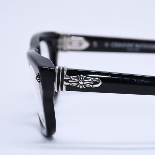 CHROME HEARTS クロムハーツ TRITITSAGAIN トライティッツアゲイン 伊達メガネ サイズ53□22-150 CHプラス クロスボール 美品 中古 4a004825