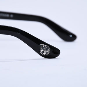 CHROME HEARTS クロムハーツ TRITITSAGAIN トライティッツアゲイン 伊達メガネ サイズ53□22-150 CHプラス クロスボール 美品 中古 4a004825