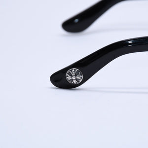 CHROME HEARTS クロムハーツ TRITITSAGAIN トライティッツアゲイン 伊達メガネ サイズ53□22-150 CHプラス クロスボール 美品 中古 4a004825