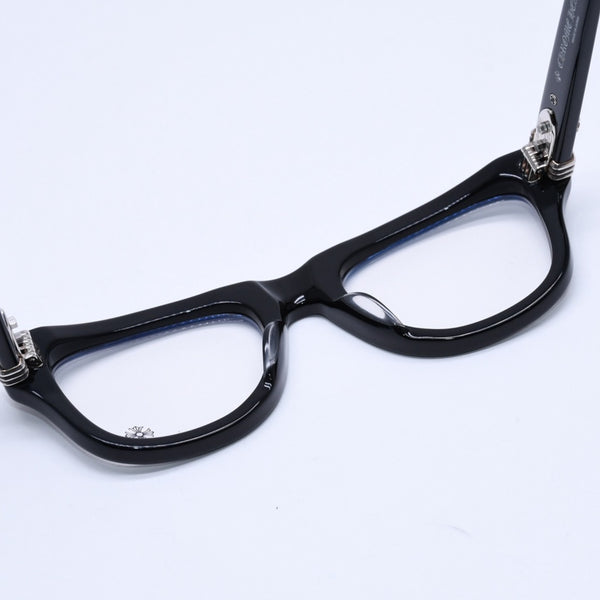 CHROME HEARTS クロムハーツ TRITITSAGAIN トライティッツアゲイン 伊達メガネ サイズ53□22-150 CHプラス クロスボール 美品 中古 4a004825