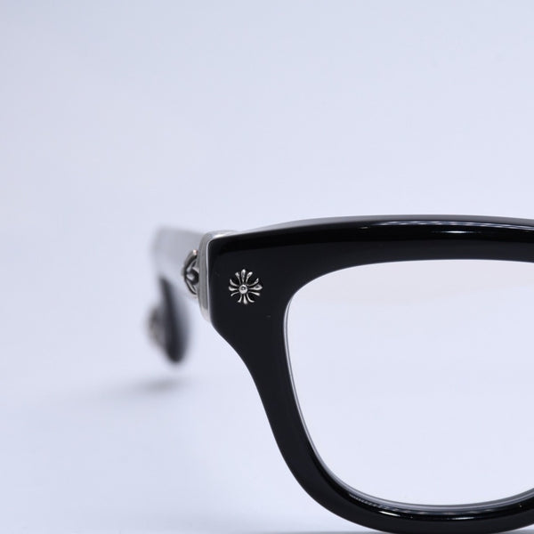 CHROME HEARTS クロムハーツ TRITITSAGAIN トライティッツアゲイン 伊達メガネ サイズ53□22-150 CHプラス クロスボール 美品 中古 4a004825