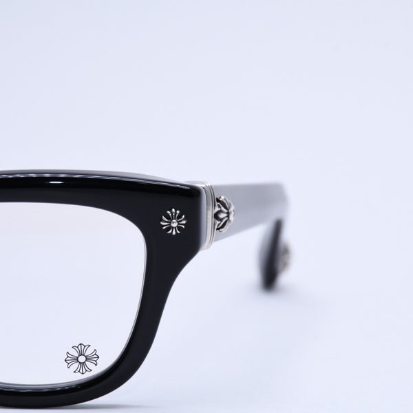 CHROME HEARTS クロムハーツ TRITITSAGAIN トライティッツアゲイン 伊達メガネ サイズ53□22-150 CHプラス クロスボール 美品 中古 4a004825