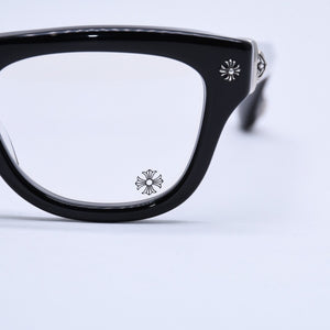 CHROME HEARTS クロムハーツ TRITITSAGAIN トライティッツアゲイン 伊達メガネ サイズ53□22-150 CHプラス クロスボール 美品 中古 4a004825