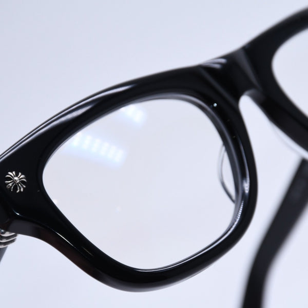 CHROME HEARTS クロムハーツ TRITITSAGAIN トライティッツアゲイン 伊達メガネ サイズ53□22-150 CHプラス クロスボール 美品 中古 4a004825