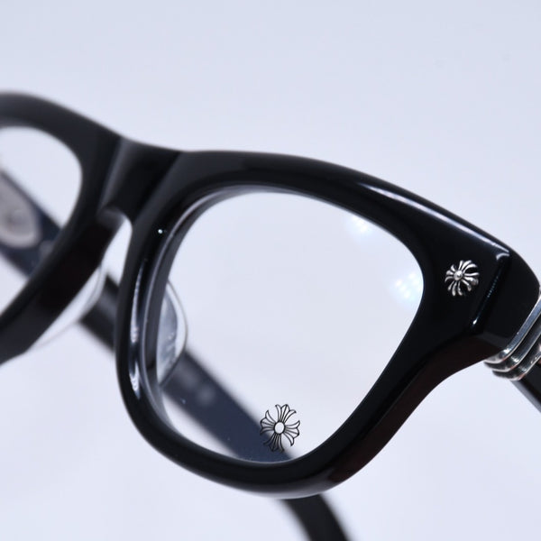 CHROME HEARTS クロムハーツ TRITITSAGAIN トライティッツアゲイン 伊達メガネ サイズ53□22-150 CHプラス クロスボール 美品 中古 4a004825