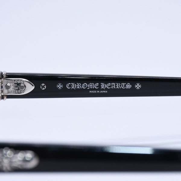 CHROME HEARTS クロムハーツ TRITITSAGAIN トライティッツアゲイン 伊達メガネ サイズ53□22-150 CHプラス クロスボール 美品 中古 4a004825