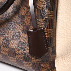 LOUIS VUITTON ルイヴィトン ブリタニー ハンドバッグ N41674 ダミエキャンバス ブラウン ベージュ ダミエエベヌ ゴールド金具 美品 中古 4a004829