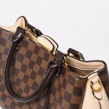 Load image into Gallery viewer, LOUIS VUITTON ルイヴィトン ブリタニー ハンドバッグ N41674 ダミエキャンバス ブラウン ベージュ ダミエエベヌ ゴールド金具 美品 中古 4a004829