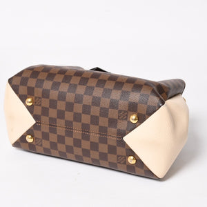 LOUIS VUITTON ルイヴィトン ブリタニー ハンドバッグ N41674 ダミエキャンバス ブラウン ベージュ ダミエエベヌ ゴールド金具 美品 中古 4a004829